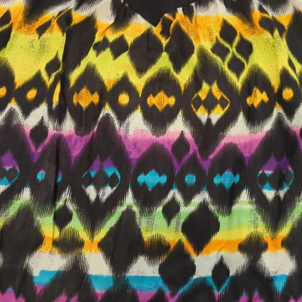 Flowy, Bohemian, T-back Strap Tank - Picture 3 of 5